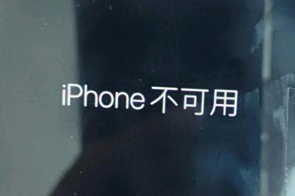 长坡镇苹果服务网点分享锁屏界面显示“iPhone 不可用”如何解决 